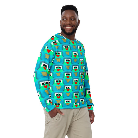 HeartNose pattern sweatshirt